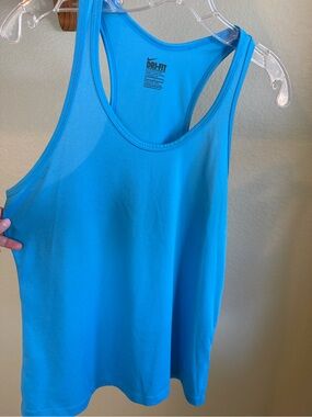 Nike Dri-FIT Blue Racerback Athletic Tank Top Size Medium